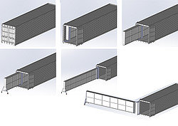 Aufbau Solarcontainer innerhalb eines Tages möglich
