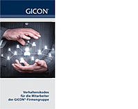 Flyer GICON-Verhaltenskodex für die Mitarbeiter der GICON-Firmengruppe